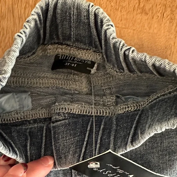 Stylish Kids Denim Jeans - Blue and Gray - Picture 8 of 9